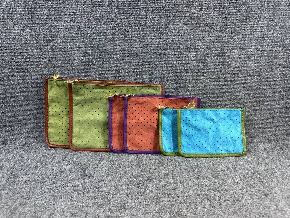 Estée Lauder Cosmetic Makeup Pouch Set of 6 New No Tags Zipper Bags